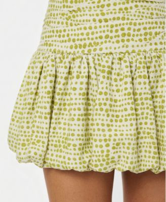 Juniors' Polka Dot Bubble Hem Dress