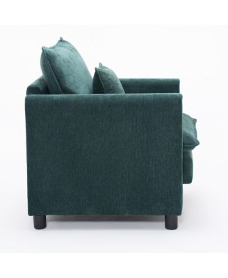 Padded Armchair with 3-Pillow Comfort Set