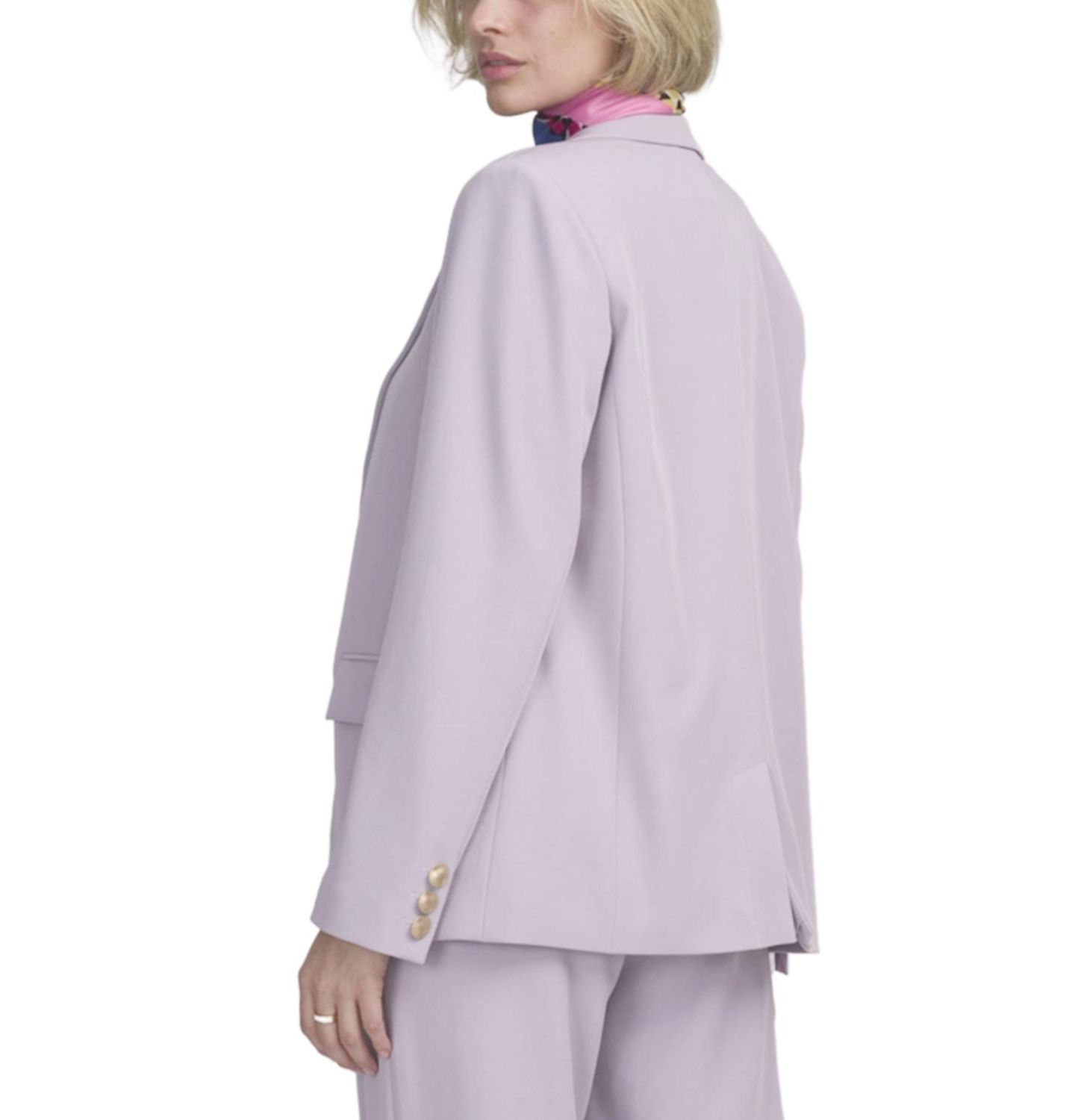 Женский пиджак ELLE Collection One-Button Blazer, цвет: Фиолетовый лавандовый — фото 2