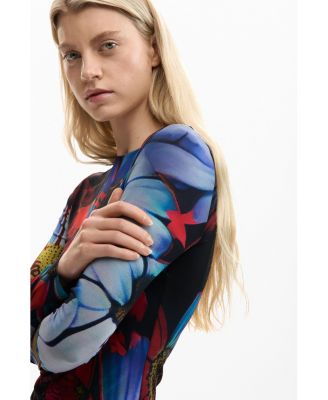 Women's Asymmetric Printed Dress