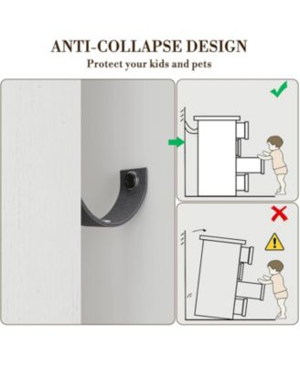 61" Modern Fluted Sideboard, 4-Door Storage Cabinet with Adjustable Shelves, Accent Furniture for Dining/Living Room