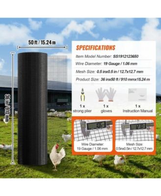 Vinyl Coated Hardware Cloth Mesh Roll for Poultry Enclosures