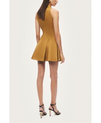 Women's Sleeveless Pleated Mini Dress