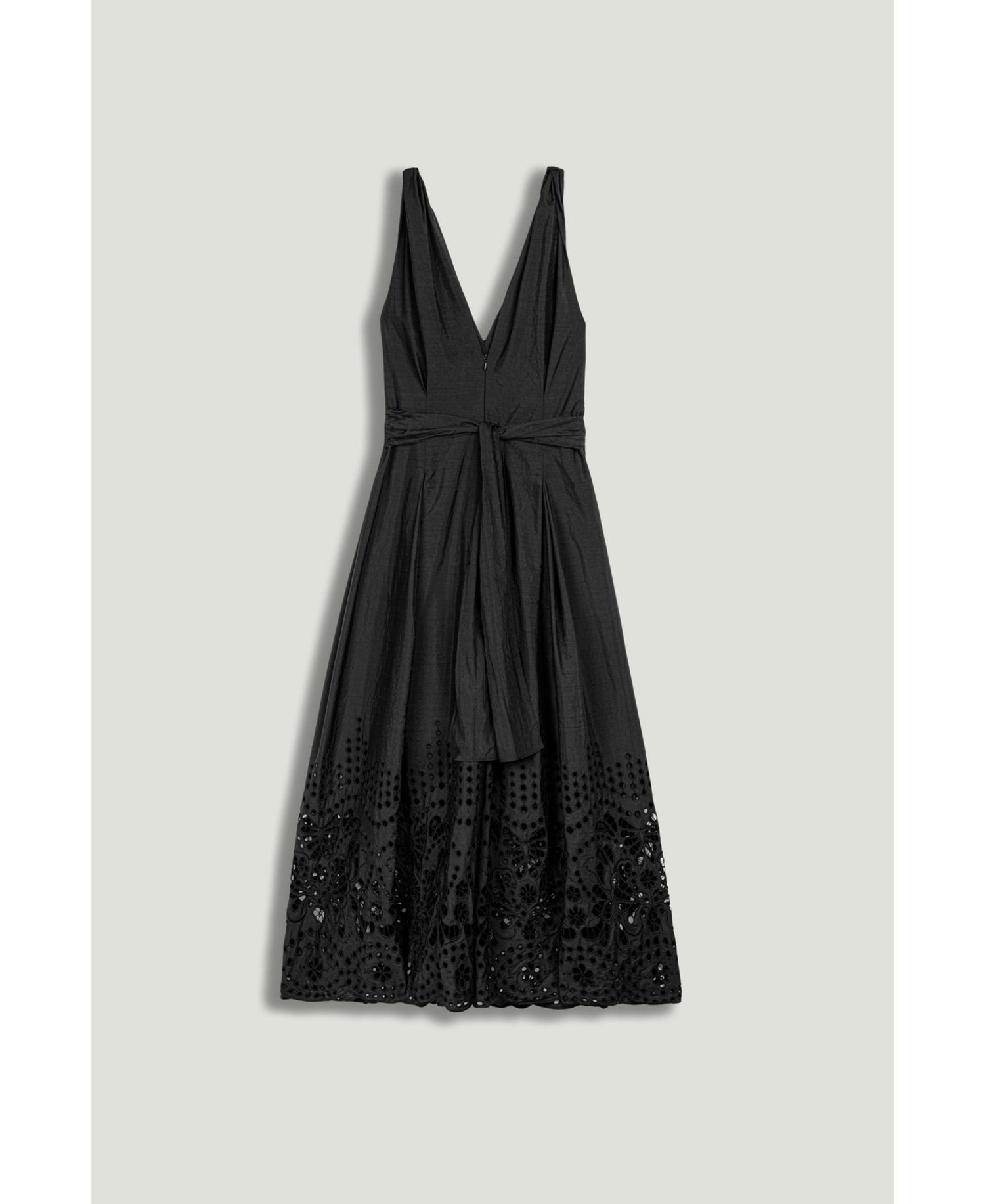 Women's Sleeveless Embroidered Midi Dress