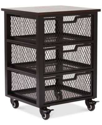 Office Star - 3-Drawer Rolling Storage Cabinet