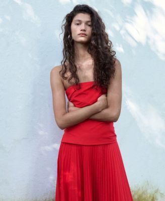 Selection Women's Combined Strapless Dress