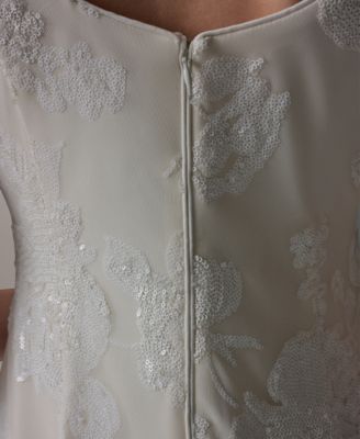 Women's Sleeveless Midi Dress with Lace Print