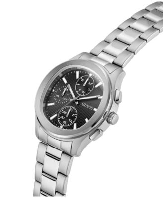 Men's Silver-Tone Stainles Steel Multi-Function Watch, 40mm