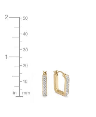 Gold Plated 2-Piece Click Top Hoop Earrings Set