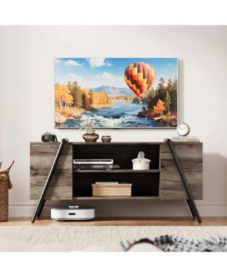 TV Stand for 47" TV, Modern Console with Adjustable Shelf, Cable Holes, Media Cabinet, U-Shaped Legs