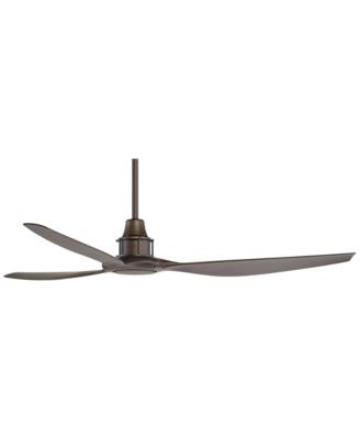 58" Interceptor Bronze Fan with 12-In Rod for 10-Ft Ceiling