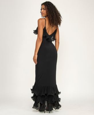 black formal dresses for juniors Women's Tiered Tulle Prom Sweetheart Long Spaghetti Straps A-Line Evening Gowns : Clothing, Shoes & Jewelry Black Junior Bridesmaid Dresses |