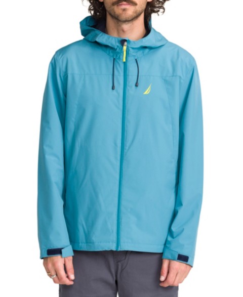 Мужские куртки Nautica Men's Lightweight Hooded Windslicker Jacket