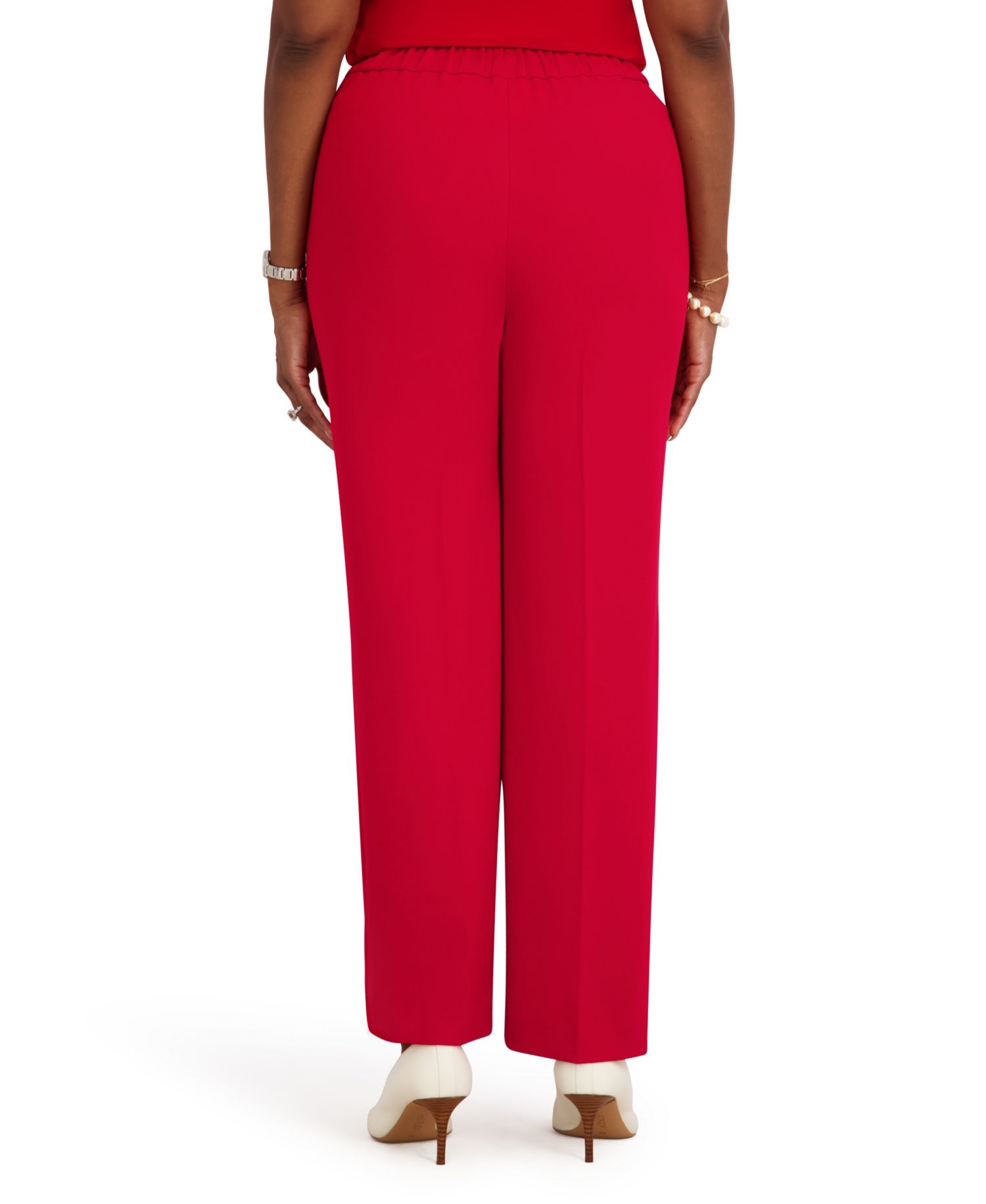Women's Elasticized Back Wide-Leg Pants