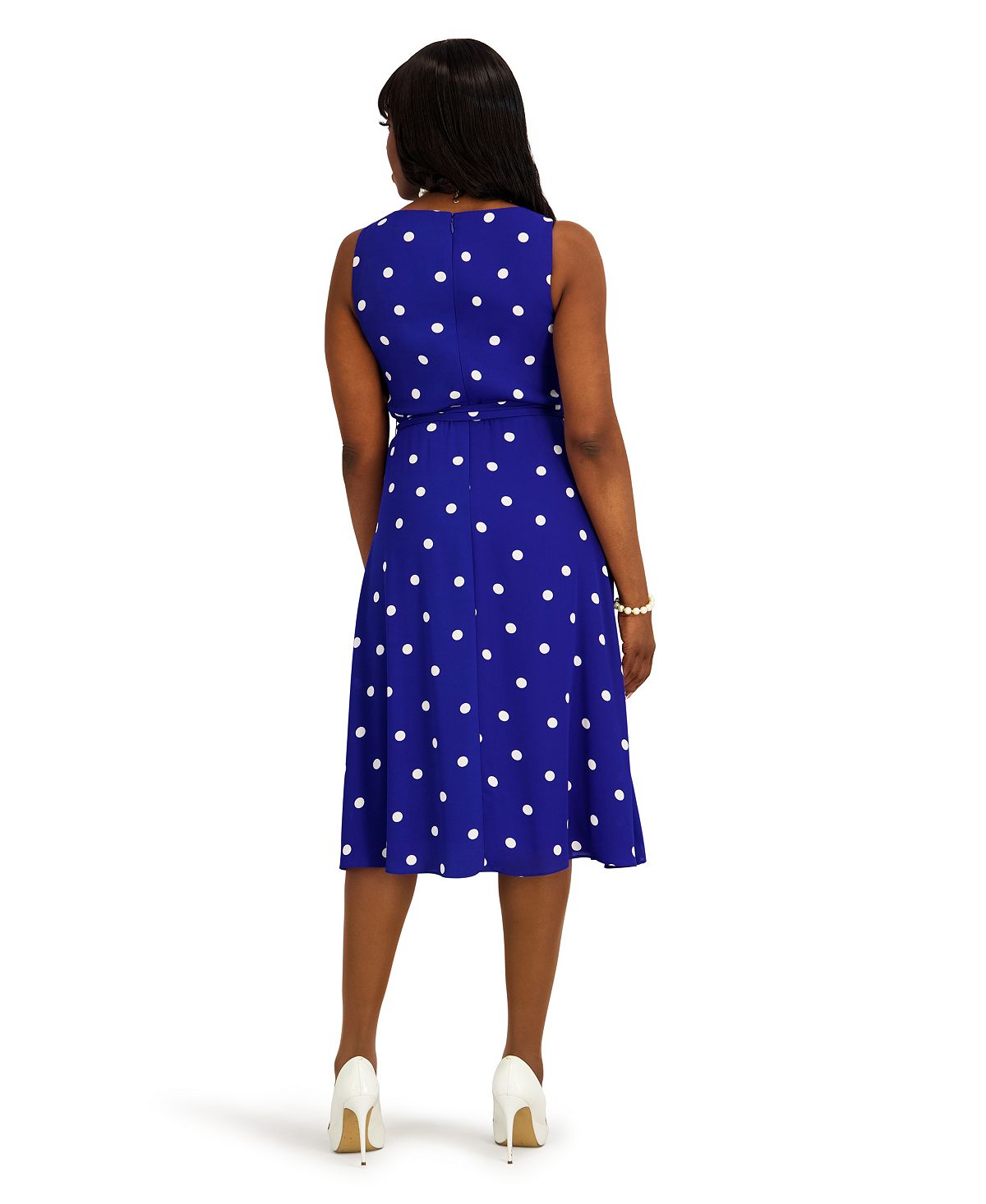 Kasper Women's Crewneck Sleeveless Dress view 4 — MAYCSS fashion products