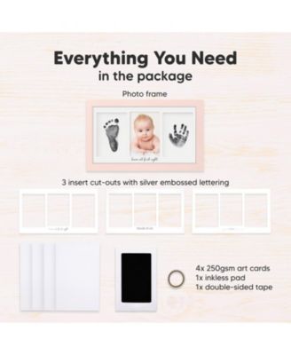 Inkless Baby Hand And Footprint Kit Frame, Mess Free Baby Picture Frame for Newborn