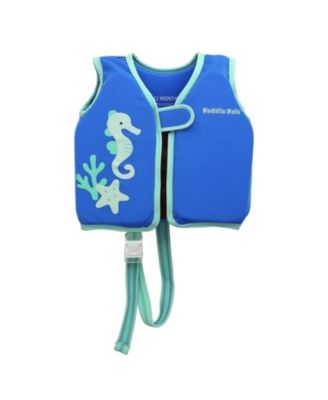Paddle Pals Baby Swim Vest, Boy Lightweight Epe Foam Swim Aid for Infant Up to 12 Months, Front Zip Float Vest with Adjustable Leg Strap