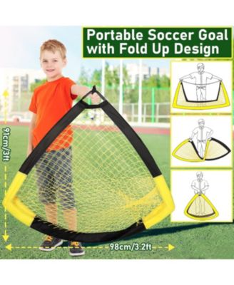 7x5 FT and 5x3.6 FT Portable Soccer Goal for Youth Players Ages 6-14, Large-Frame Design Built for Long-Term Development, Easy Setup