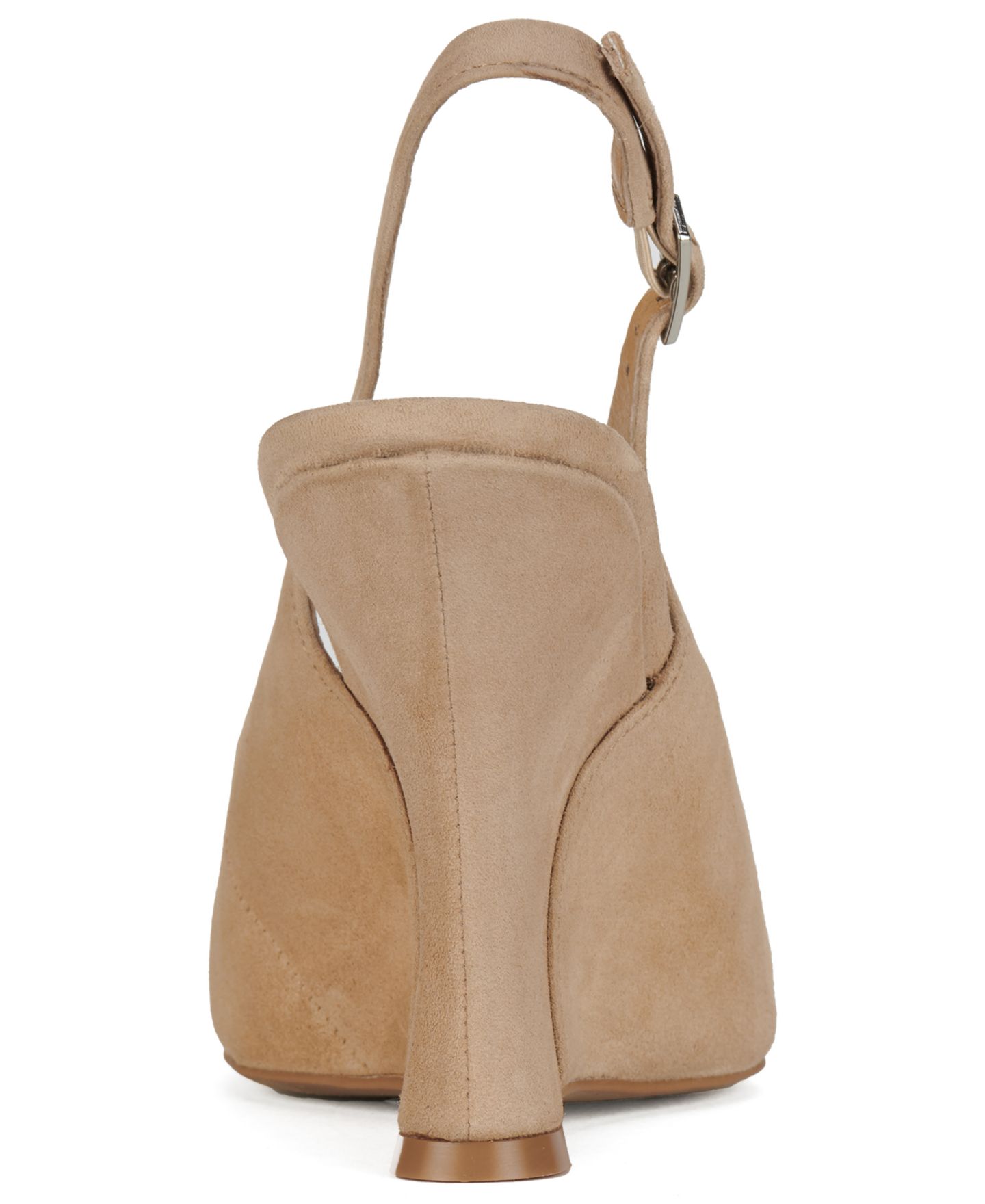 Женские туфли Jeffrey Campbell Nebulis Slingback Wedge Pumps, цвет: Бежевый замшевый — фото 3