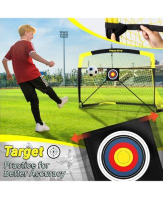 7x5 FT and 5x3.6 FT Portable Soccer Goal for Youth Players Ages 6-14, Large-Frame Design Built for Long-Term Development, Easy Setup