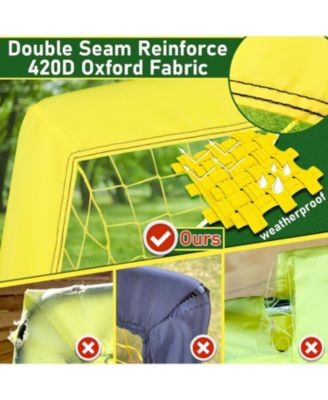 7'x5' Soccer Goal Net with Agility Ladder 12 Rung 20 FT Speed Training