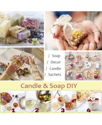 21 bags Dried Flowers Herbs Kit for Candle Soap Making