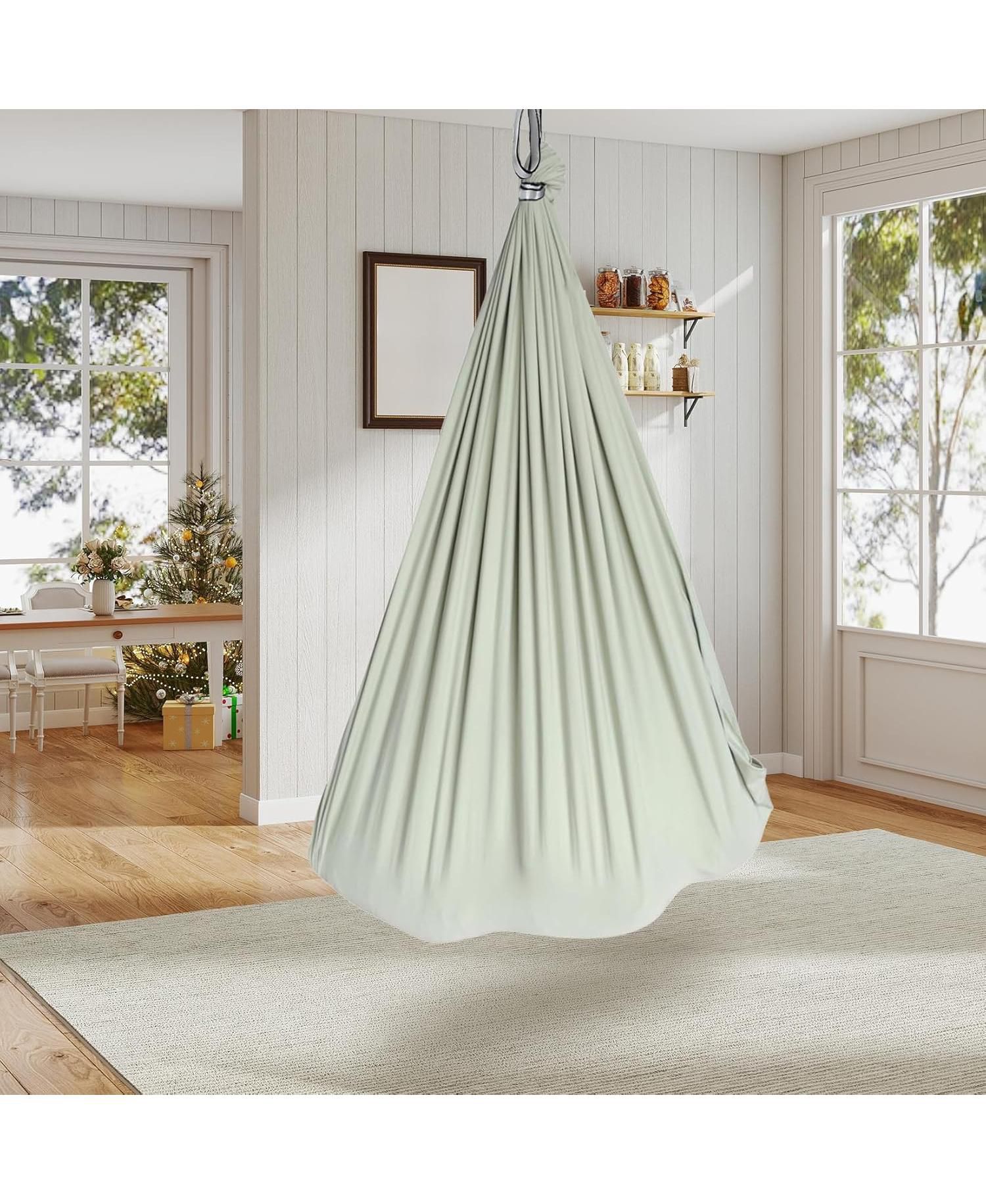 Sensory Swing Dual-Layer Therapy Swing for Autism, ADHD and Sensory Needs, Calming Hug Effect, 360degree(s) Swivel