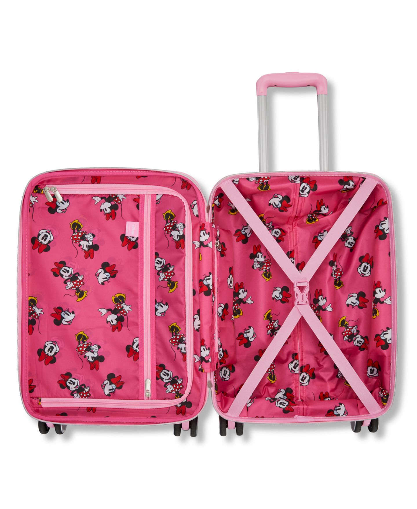 Чемодан Disney by American Tourister American Tourister Minnie Hardside Carry-On Spinner, цвет: Розовый — фото 7