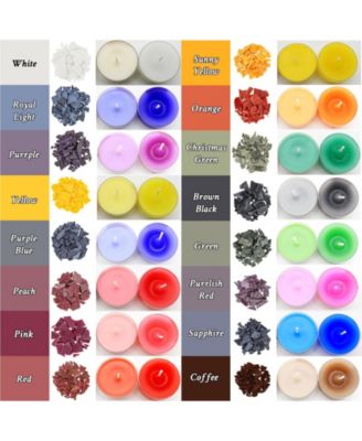 16 colors Candle Dye Soy Wax Making Vibrant Colors Bulk Supplies Coloring DIY Safe