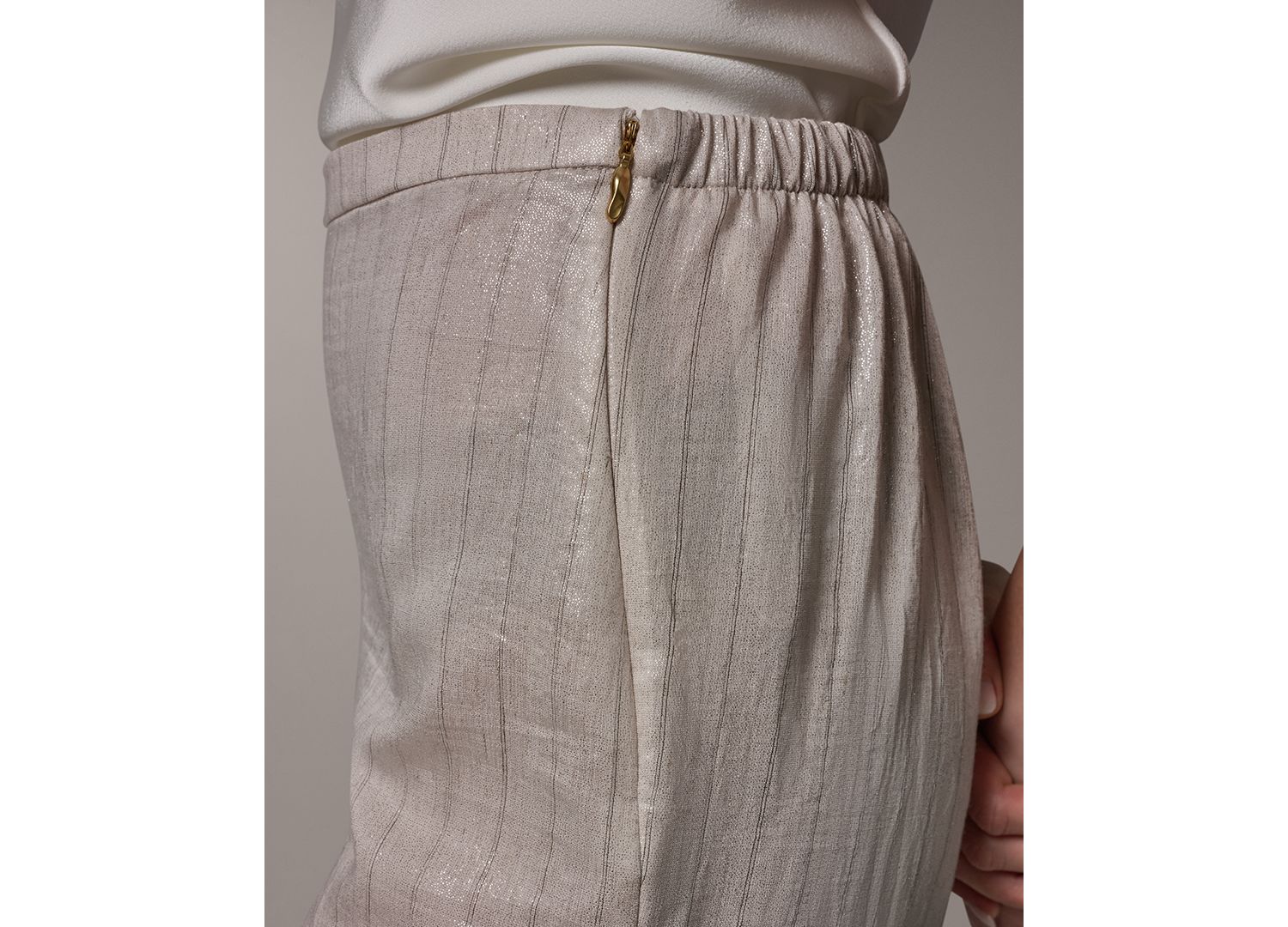 Women's Pinstripe Mid-Rise Pants