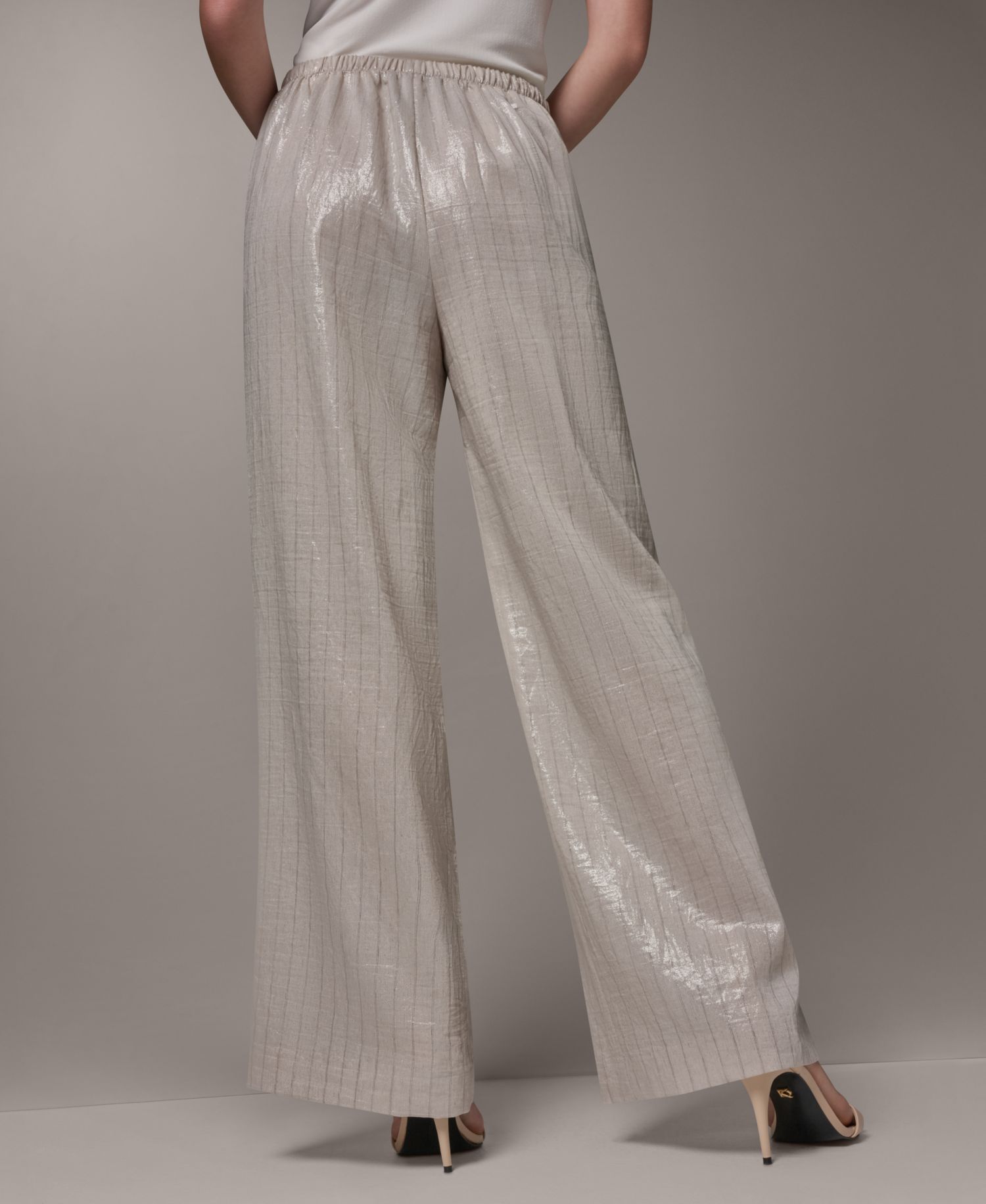 Women's Pinstripe Mid-Rise Pants