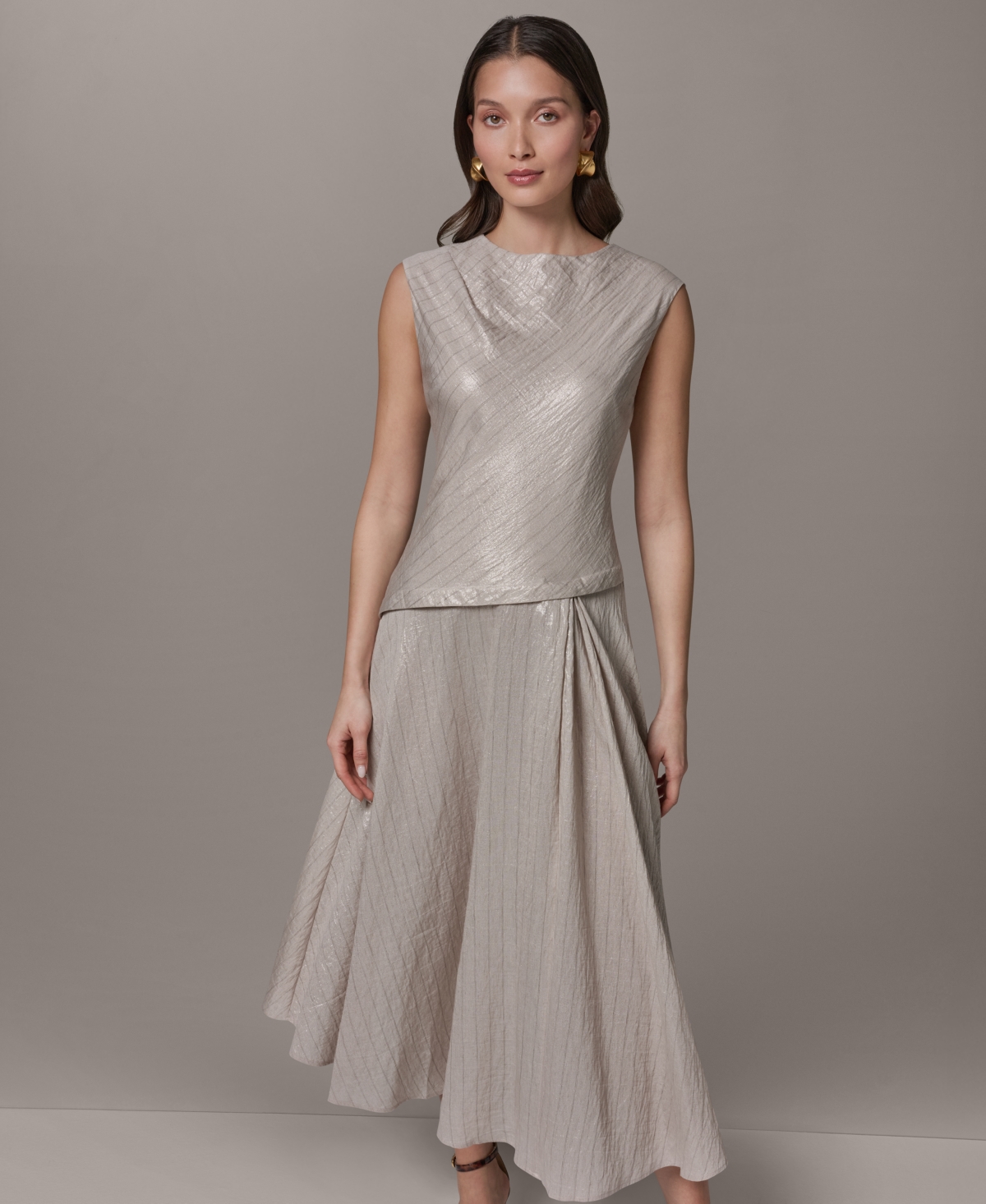Donna Karan New York Women's Boat Neck Dress