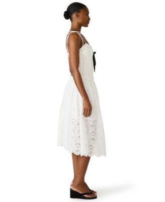 Women's Sweetheart Neck Midi Dress