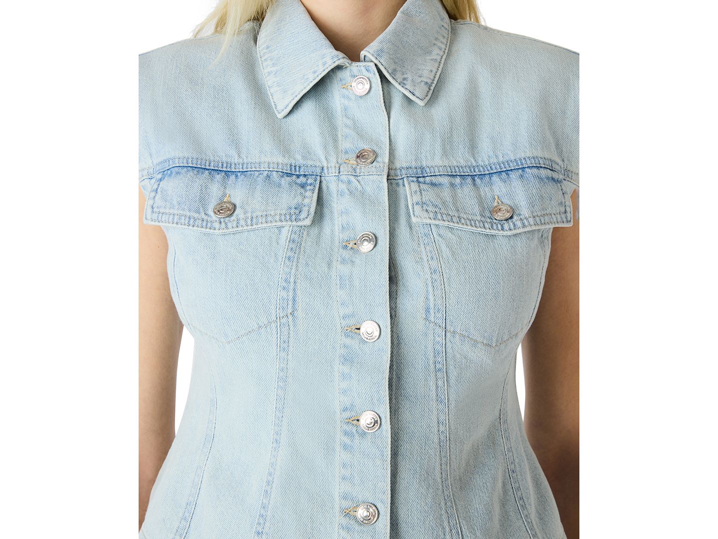 Женский топ Steve Madden Cassady Denim, цвет: Варёный — фото 4