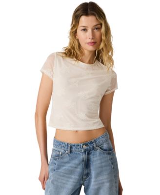 Women's Cropped Round Neck Top