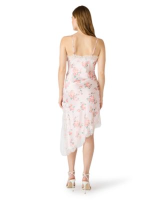 Women's Printed V-Neck Midi Dress