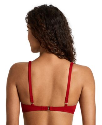Women's Ring Over-The-Shoulder V-Neck Bikini Top