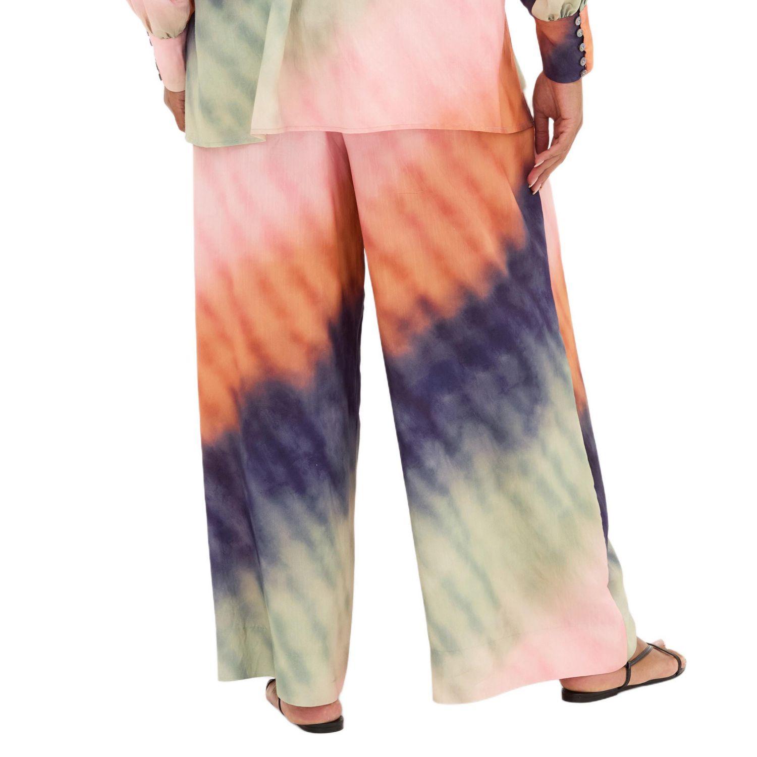 Women's Sunset Ombre Print Wide Leg Pant