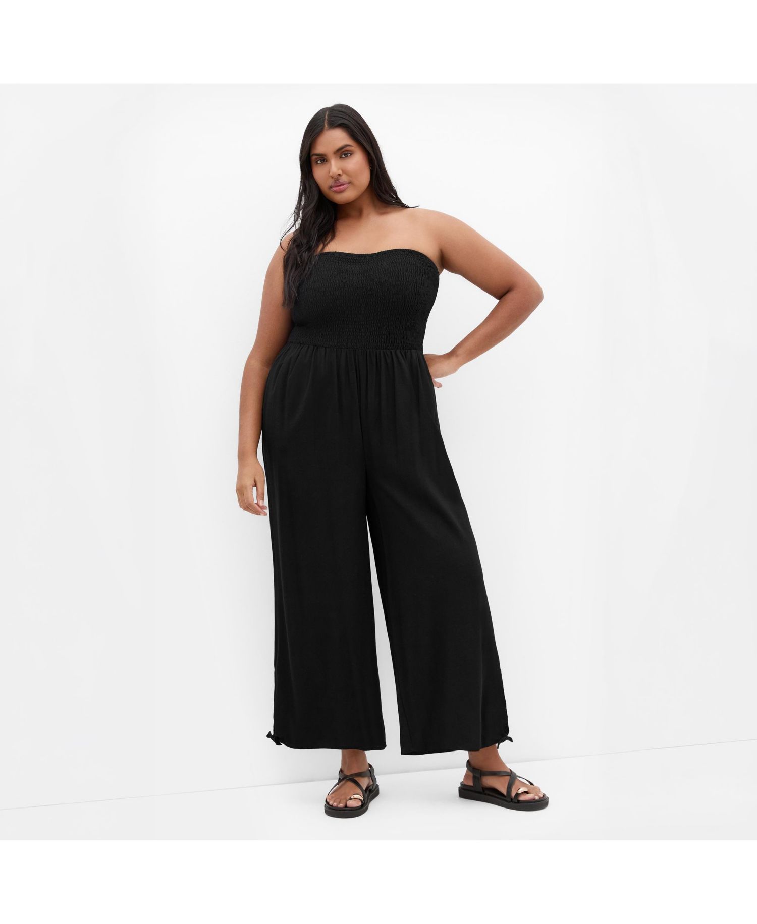 Plus Size Ally Strapless Jumpsuit