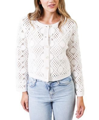 Women's Violete Crochet Cardigan
