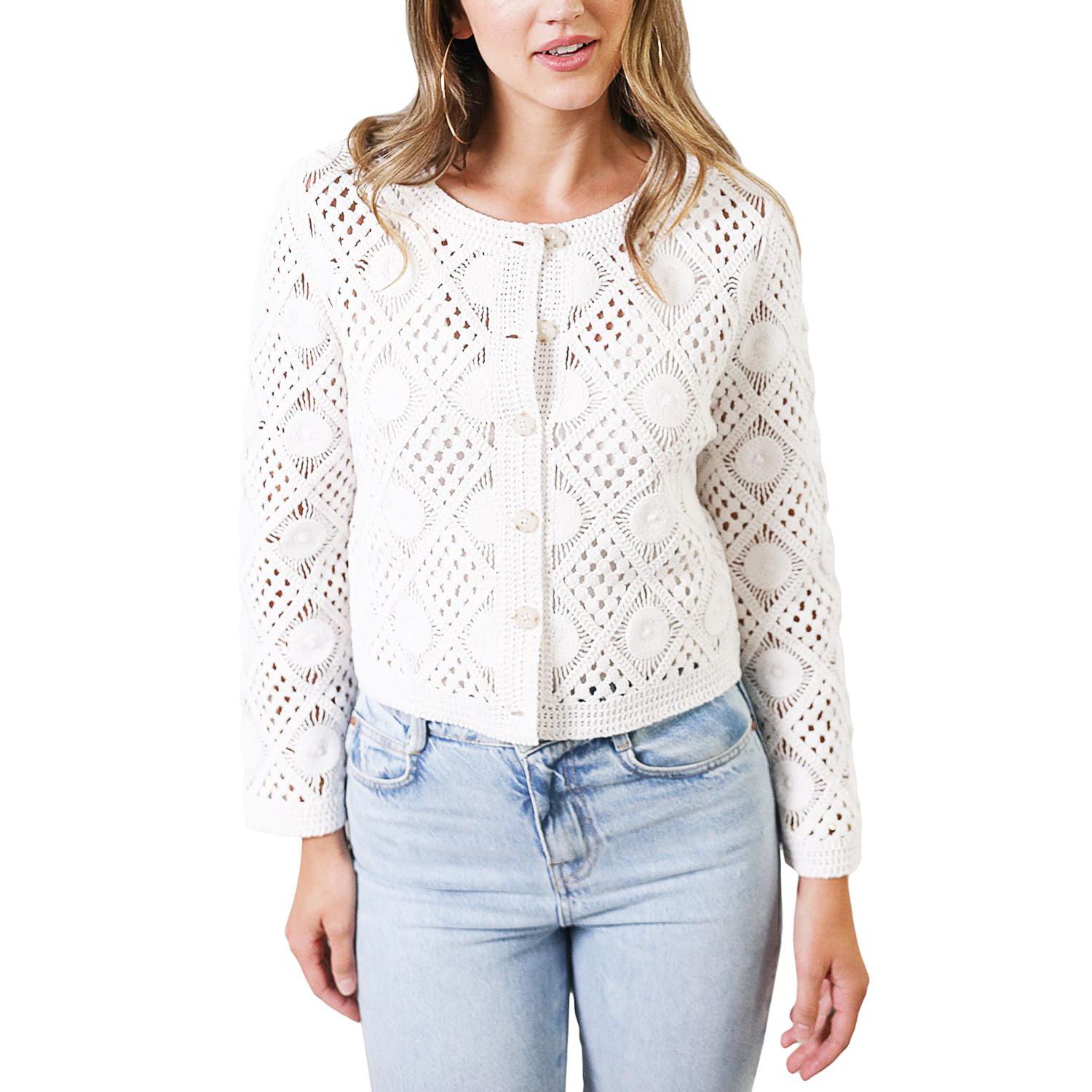 Women's Violete Crochet Cardigan