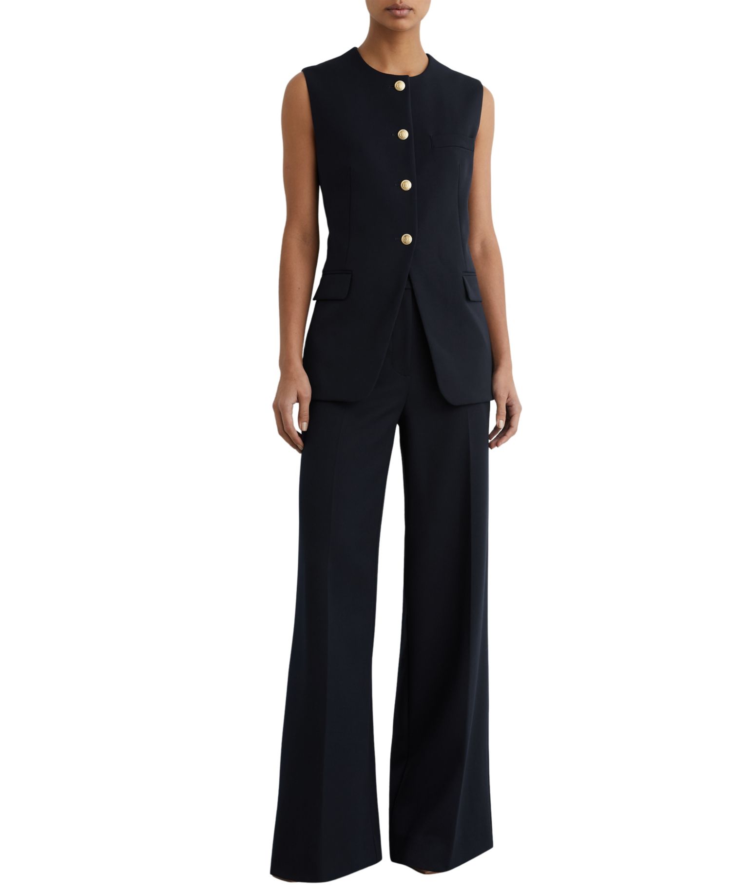 Women's Gabi Button-Through Longline Waistcoat