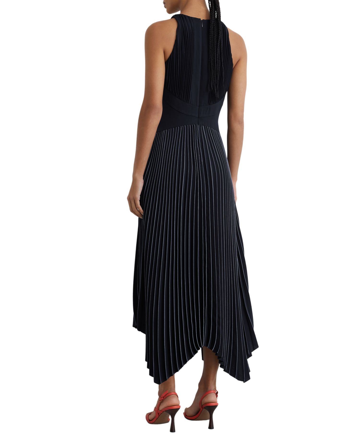 Women's Rachel Pleated Sleeveless Midi Dress