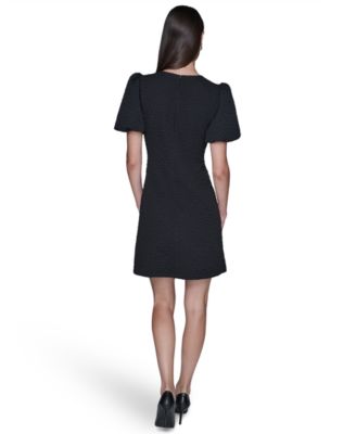 Women's Puff-Sleeve Floral Dress