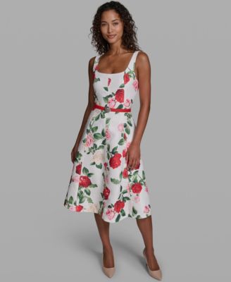 dresses women macy's Macy Dress Satin Rust main image 1