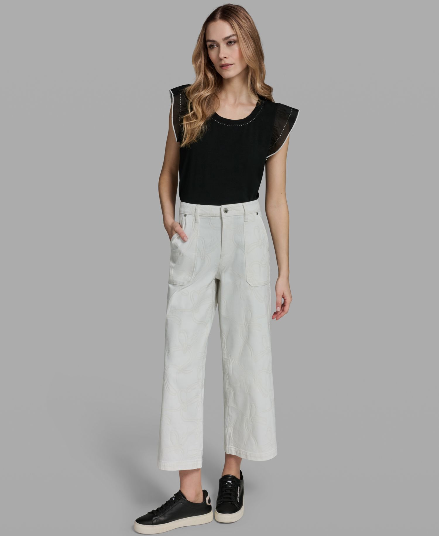 Women's Solid Ankle Pants