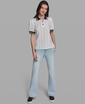 Women's Collared Short-Sleeve Top