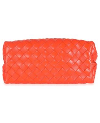 Orange Nappa Intrecciato Small Andiamo With Chain