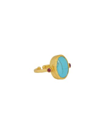 Lucia Turquoise Cocktail Ring