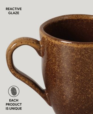 Stoneware Coffee Mugs, Set of 4